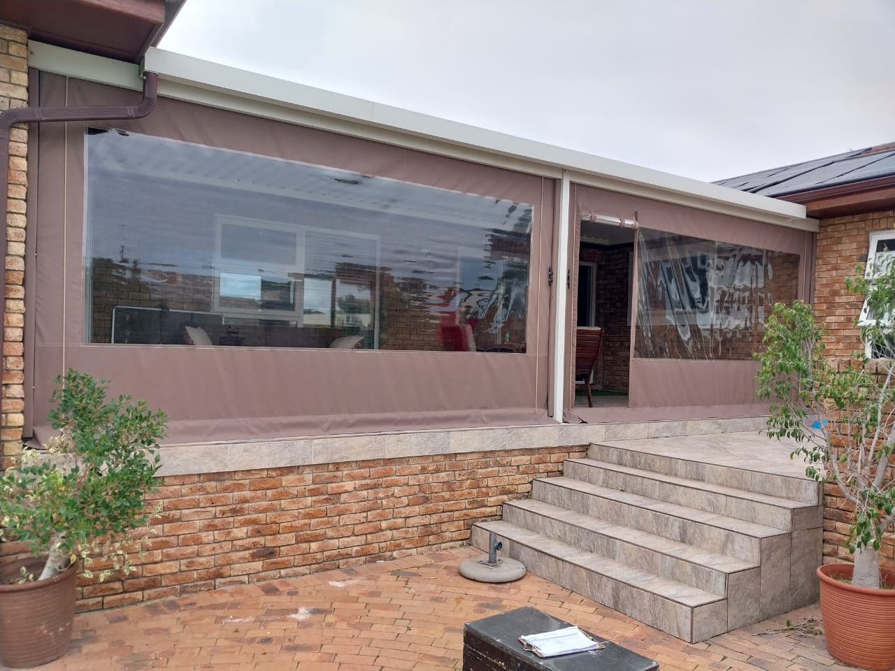 Brick Patio Enclosure
