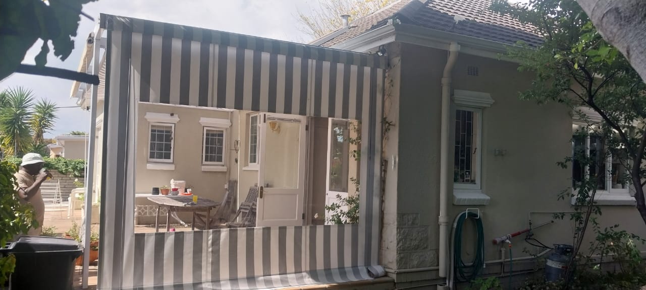 Striped Veranda Blinds