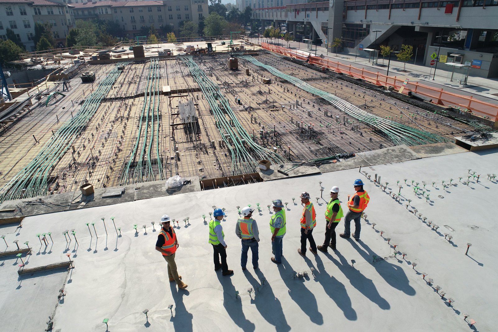 The LSPT Holdings team on a construction site